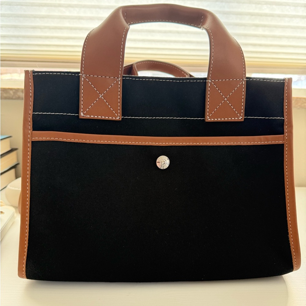 Rue de Verneuil Reporter Small Tote Bag, Black